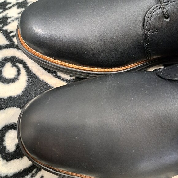 Size 11 Cole Haan Men\'s Grand+ Ultra Chukka Boots in black leather main image 11